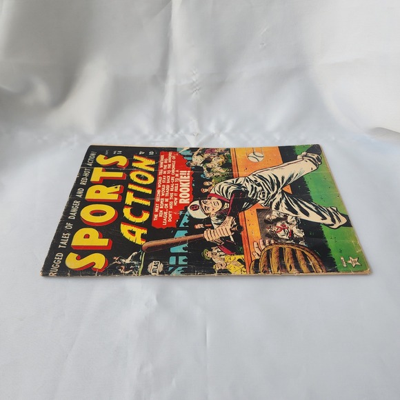 Sports Action Comic Book September No. #14 Atlas Comic Gold Age Classic Rare BnB - Picture 6 of 9